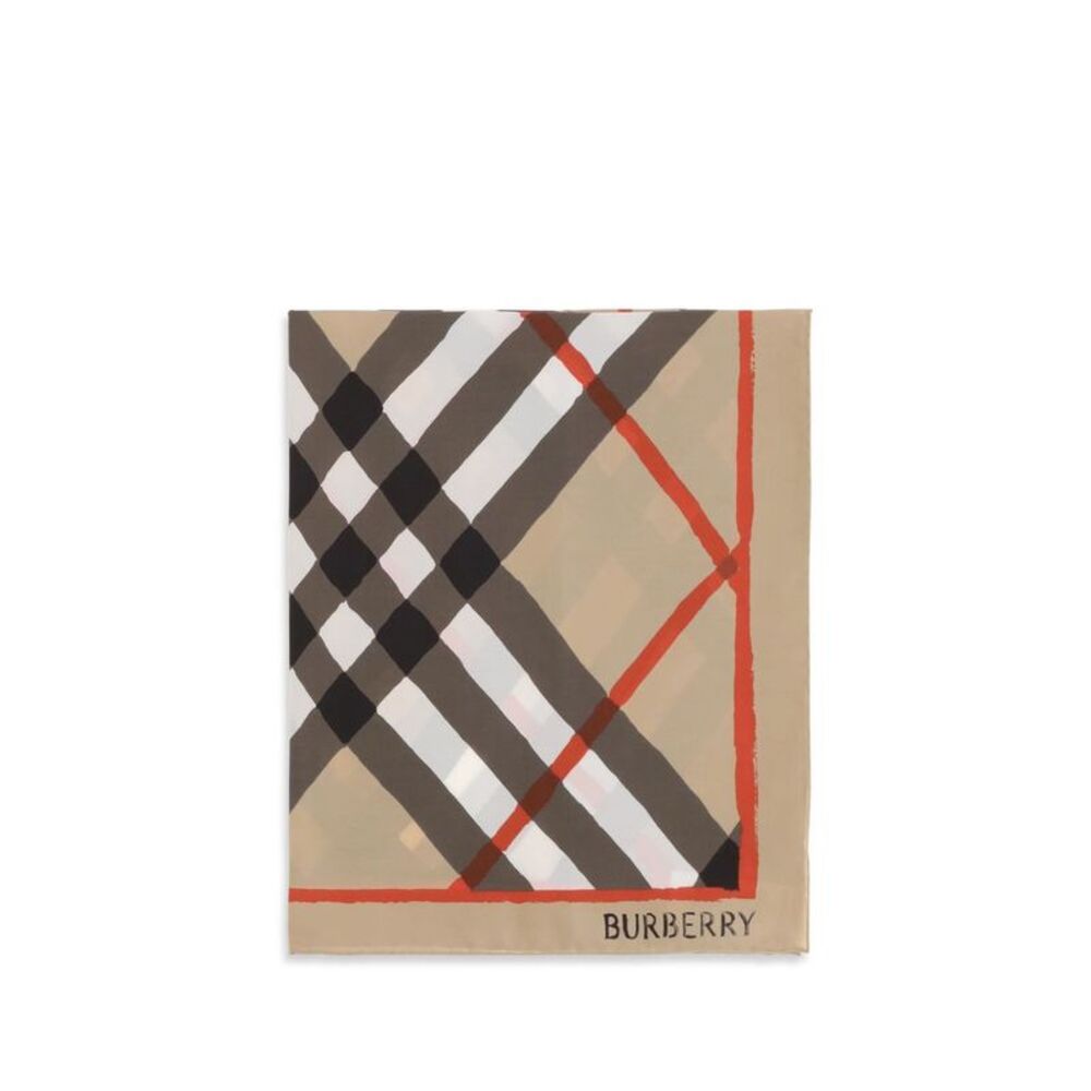 Burberry Beige Silk Women's Scarf
